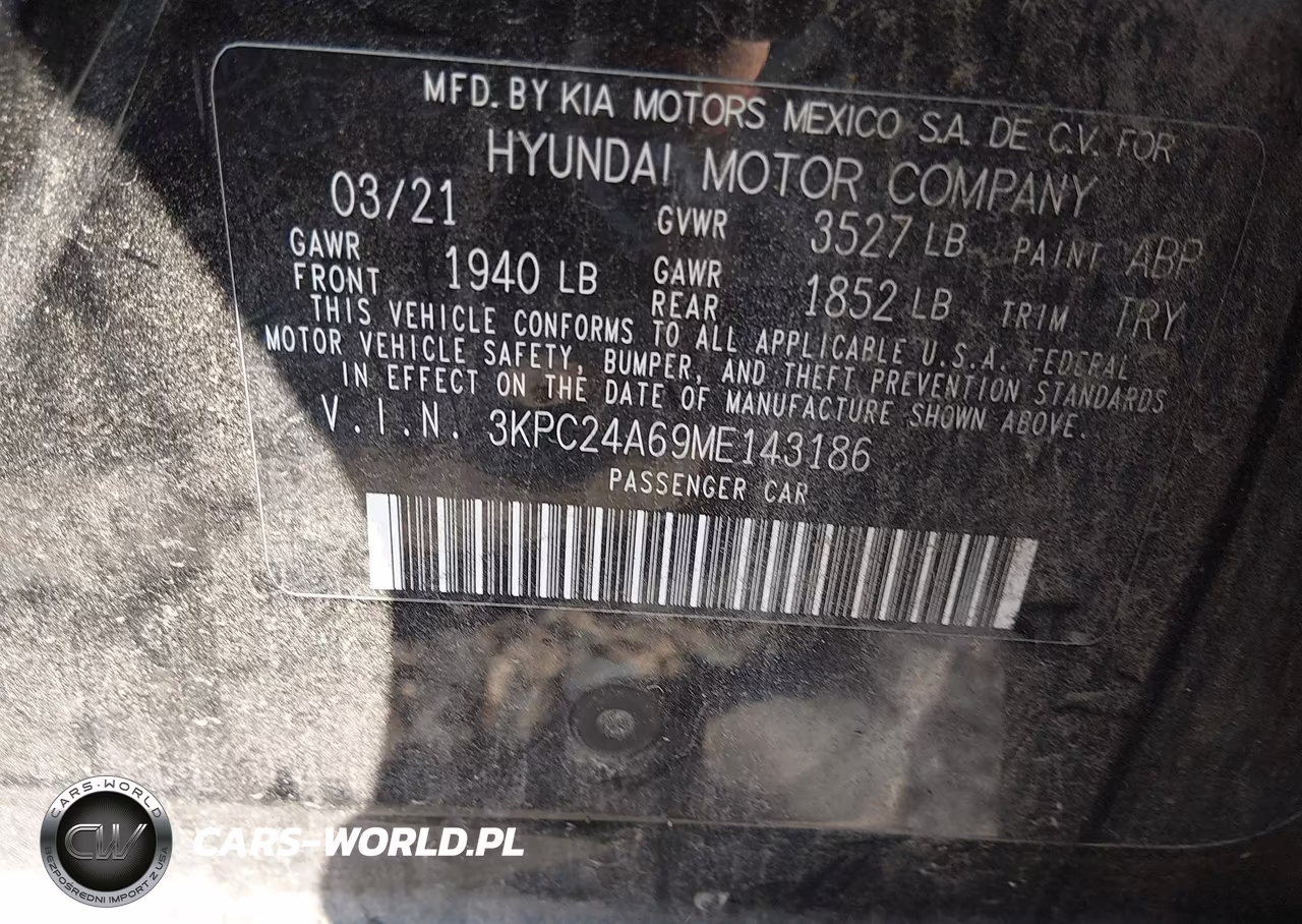 2021 Hyundai Accent Se VIN:3KPC24A69ME143186 - 9