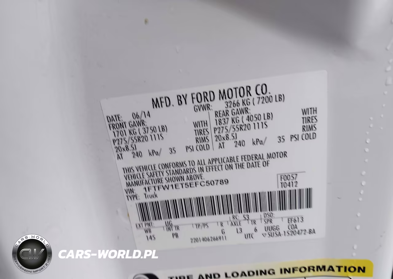 2014 Ford F-150 Platinum VIN:1FTFW1ET5EFC50789 - 9