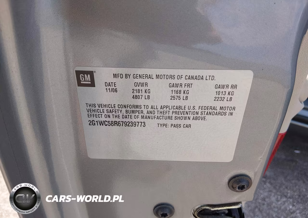 2007 Chevrolet Impala Lt VIN:2G1WC58R679239773 - 9