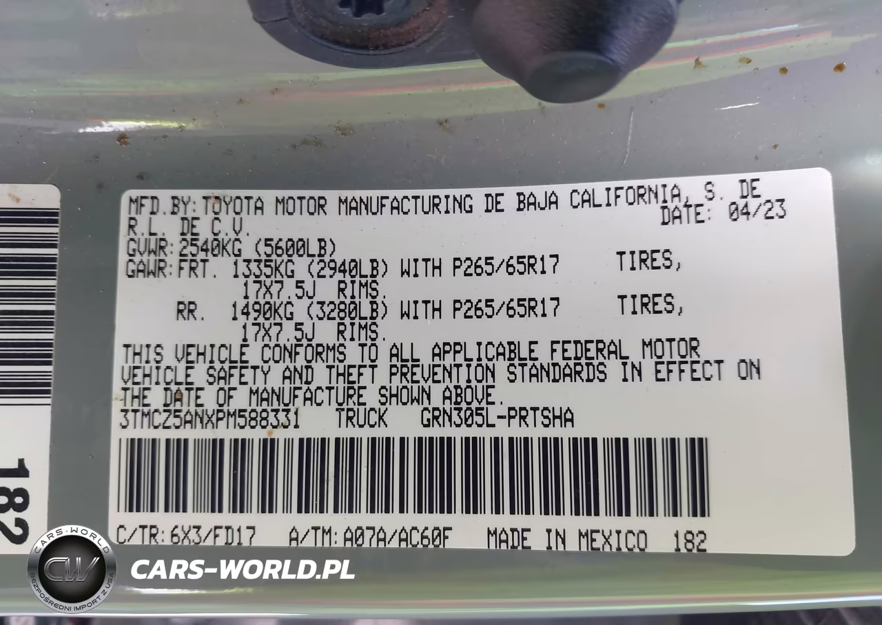 2023 Toyota Tacoma Trd Sport VIN:3TMCZ5ANXPM588331 - 9