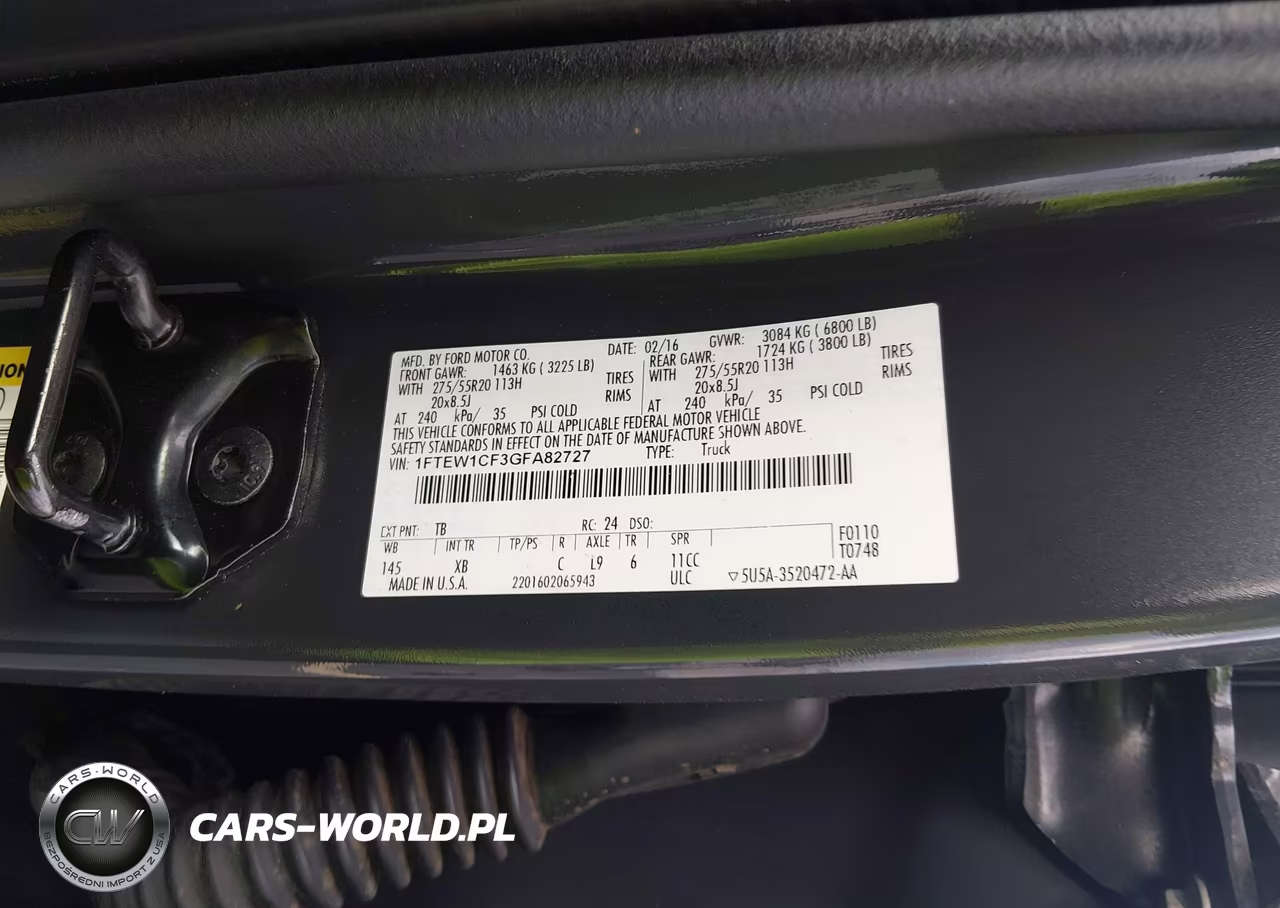 2016 Ford F-150 Xlt VIN:1FTEW1CF3GFA82727 - 9