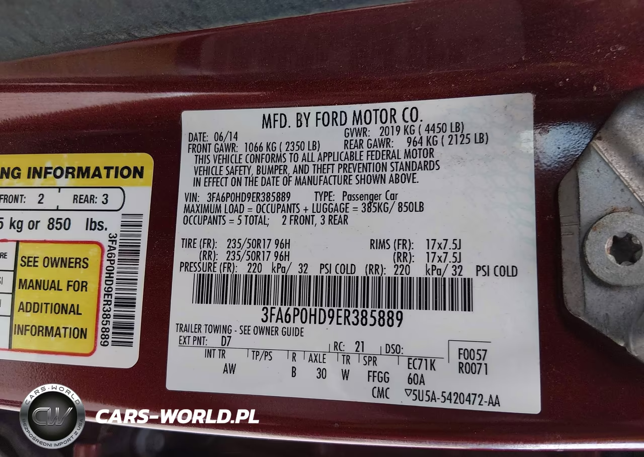 2014 Ford Fusion Se VIN:3FA6P0HD9ER385889 - 9