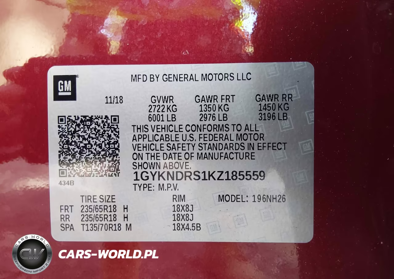 2019 Cadillac Xt5 Luxury VIN:1GYKNDRS1KZ185559 - 9
