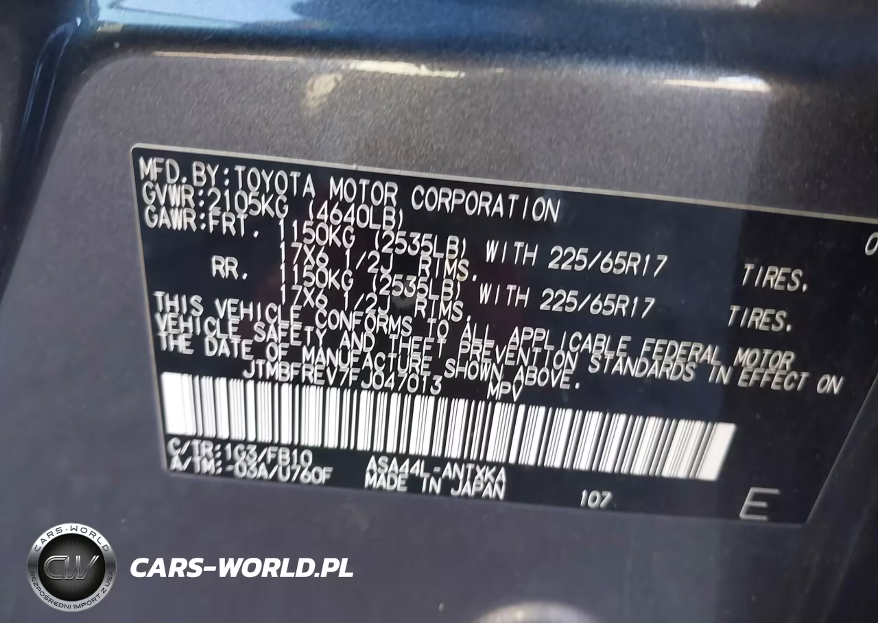 2015 Toyota Rav4 Le VIN:JTMBFREV7FJ047013 - 9
