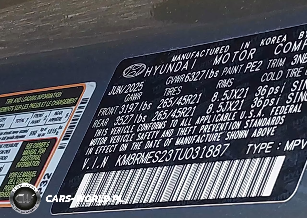 2026 Hyundai Palisade Calligraphy VIN:KM8RMES23TU031887 - 9