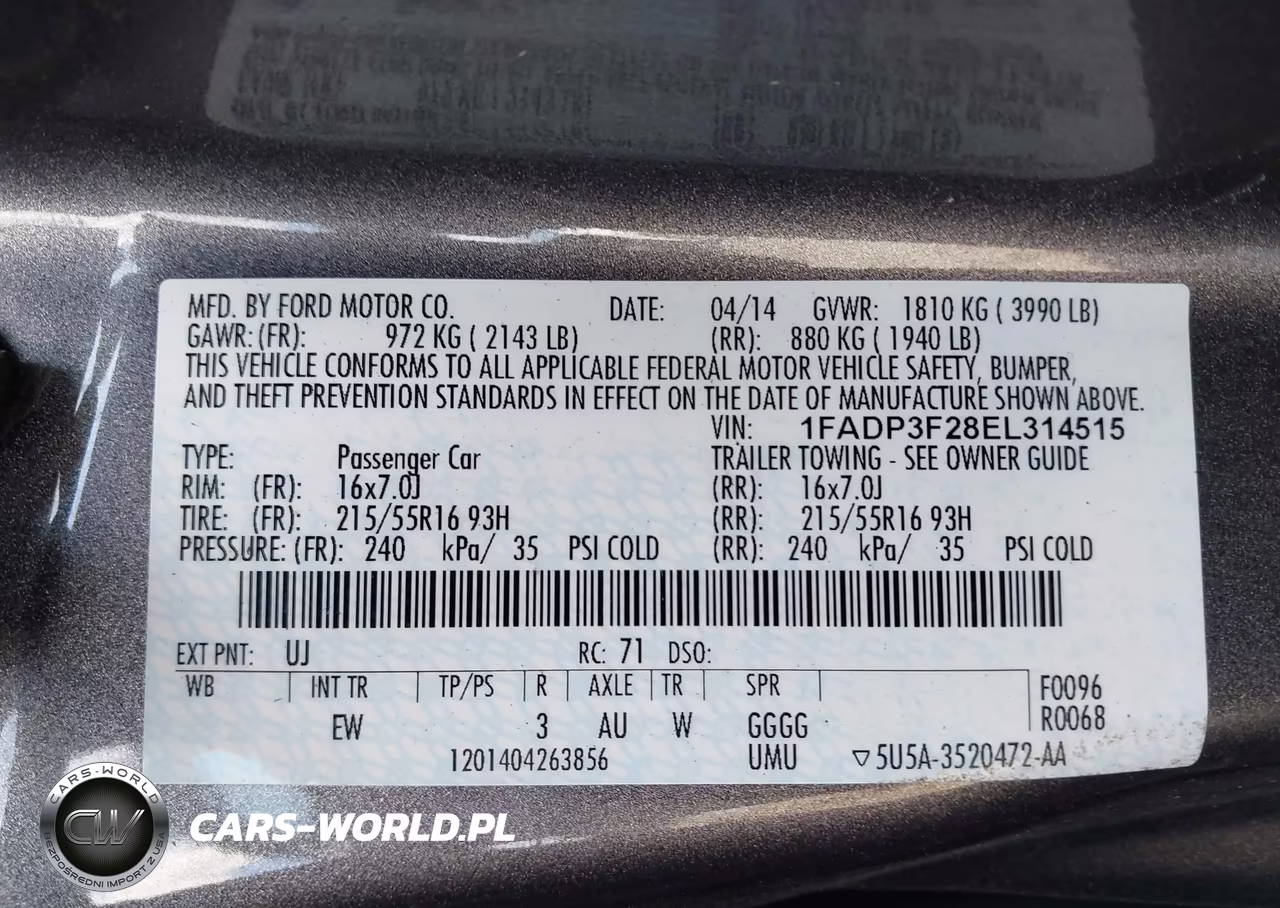 2014 Ford Focus Se VIN:1FADP3F28EL314515 - 9