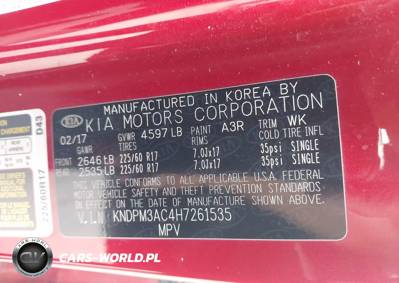 2017 Kia Sportage Lx VIN:KNDPM3AC4H7261535 - 9