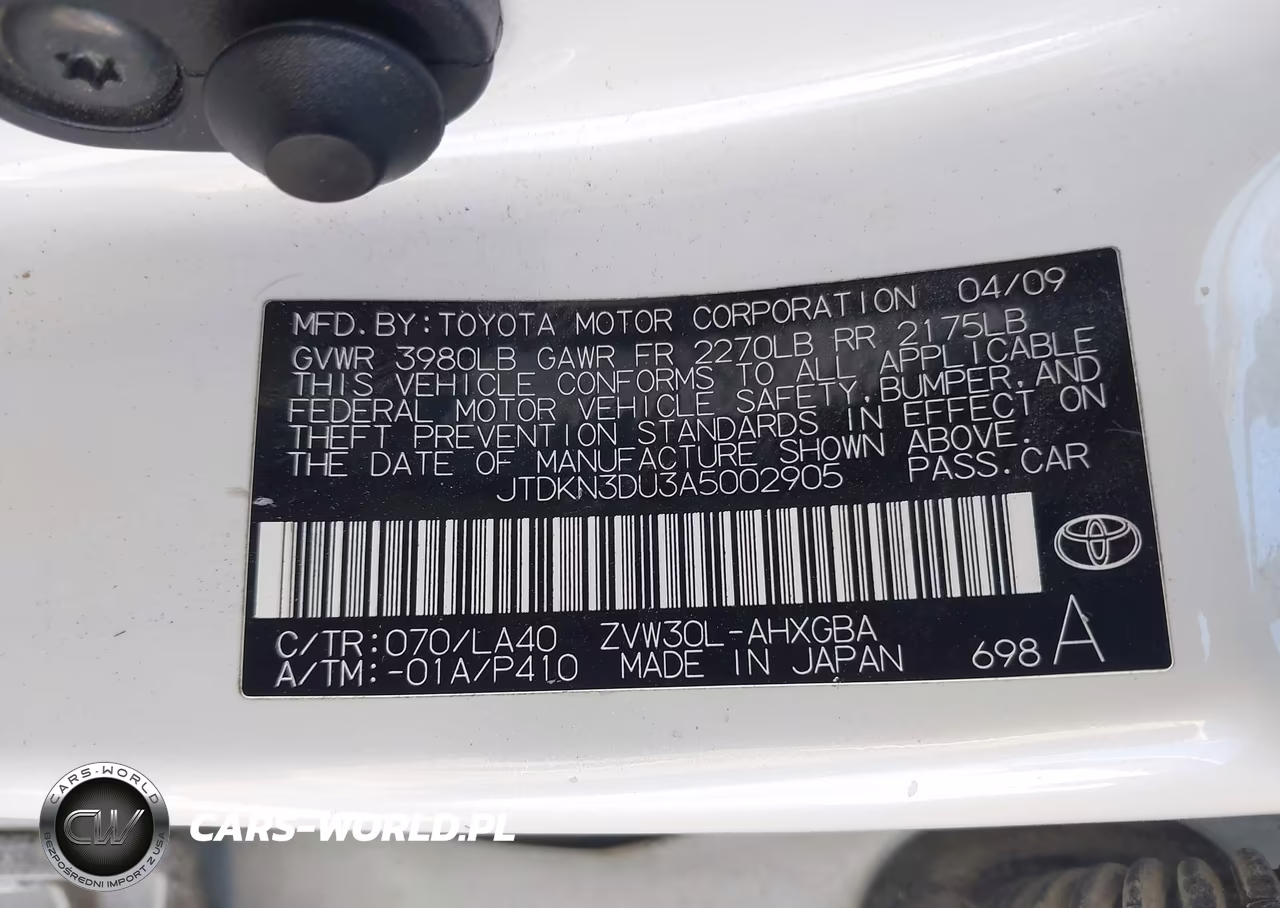 2010 Toyota Prius Iv VIN:JTDKN3DU3A5002905 - 9