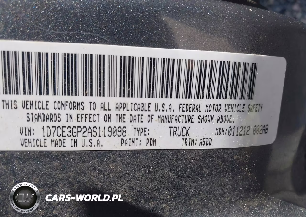 2010 Dodge Dakota Bighorn-Lonestar VIN:1D7CE3GP2AS119098 - 9