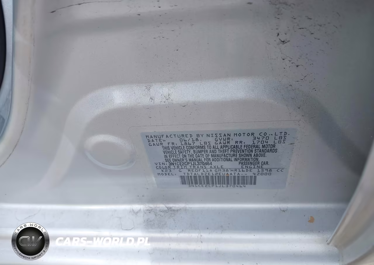 2018 Nissan Versa Note Sv VIN:3N1CE2CP1JL370464 - 9