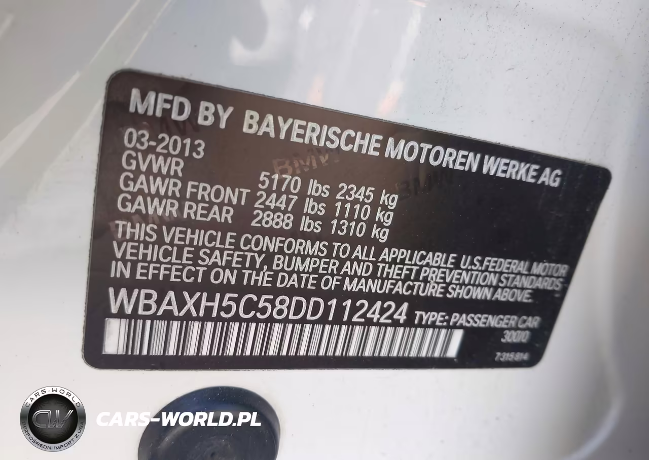 2013 BMW 528I xDrive VIN:WBAXH5C58DD112424 - 9