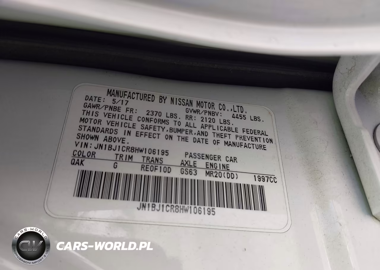 2017 Nissan Rogue Sport S VIN:JN1BJ1CR8HW106195 - 9