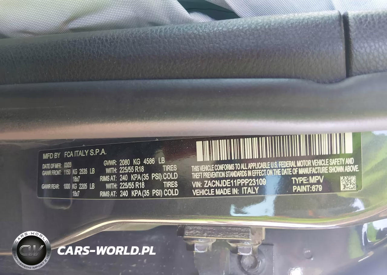 2023 Jeep Renegade Altitude 4X4 VIN:ZACNJDE11PPP23109 - 9