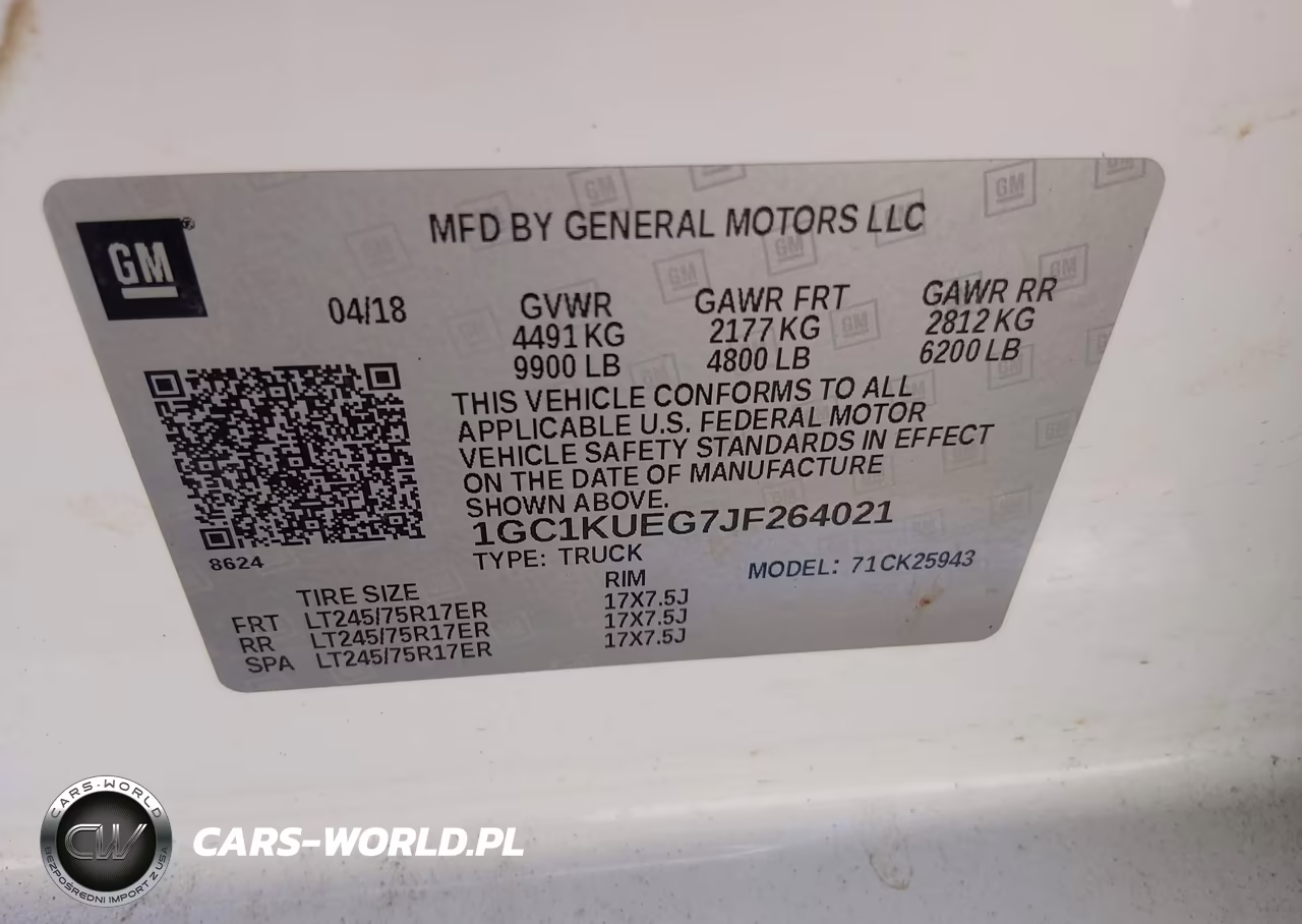2018 Chevrolet Silverado 2500Hd Wt VIN:1GC1KUEG7JF264021 - 9