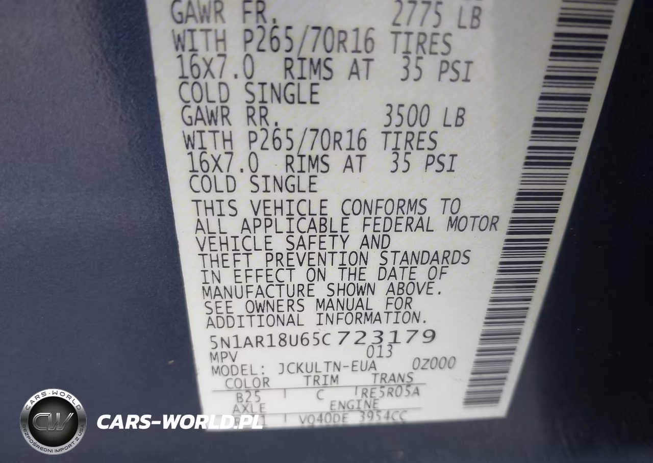 2005 Nissan Pathfinder Se VIN:5N1AR18U65C723179 - 9