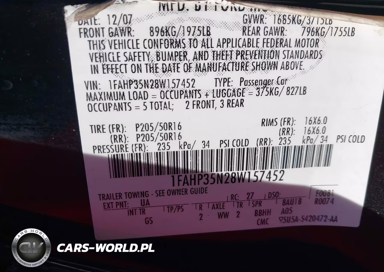 2008 Ford Focus Se-Ses VIN:1FAHP35N28W157452 - 9