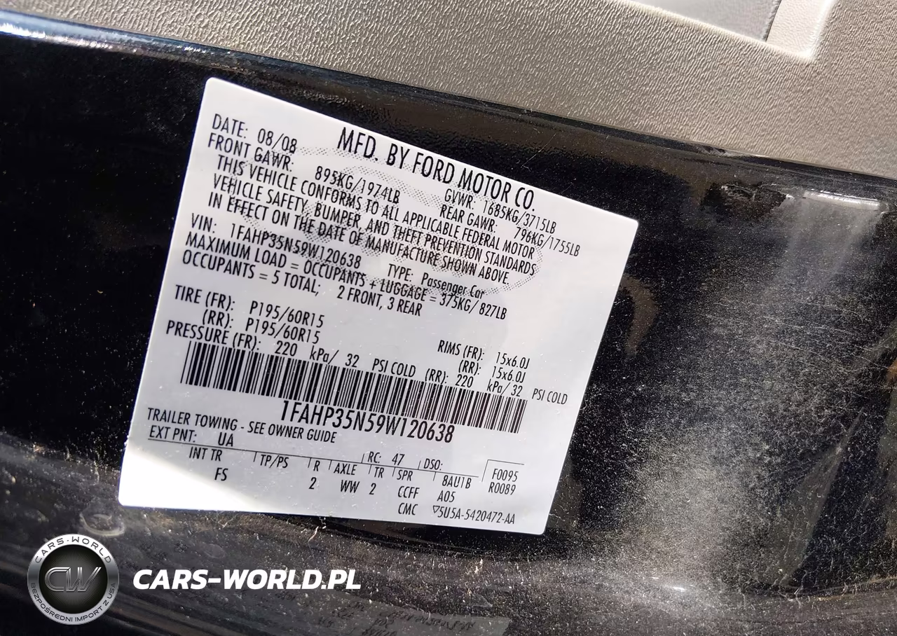 2009 Ford Focus Se VIN:1FAHP35N59W120638 - 9