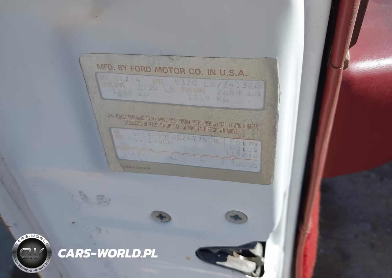 1984 Mercury Grand Marquis VIN:1MEBP95F0EZ677900 - 9