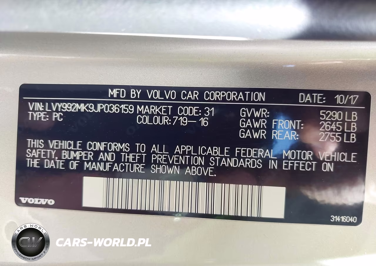 2018 Volvo S90 T6 Momentum VIN:LVY992MK9JP036159 - 9