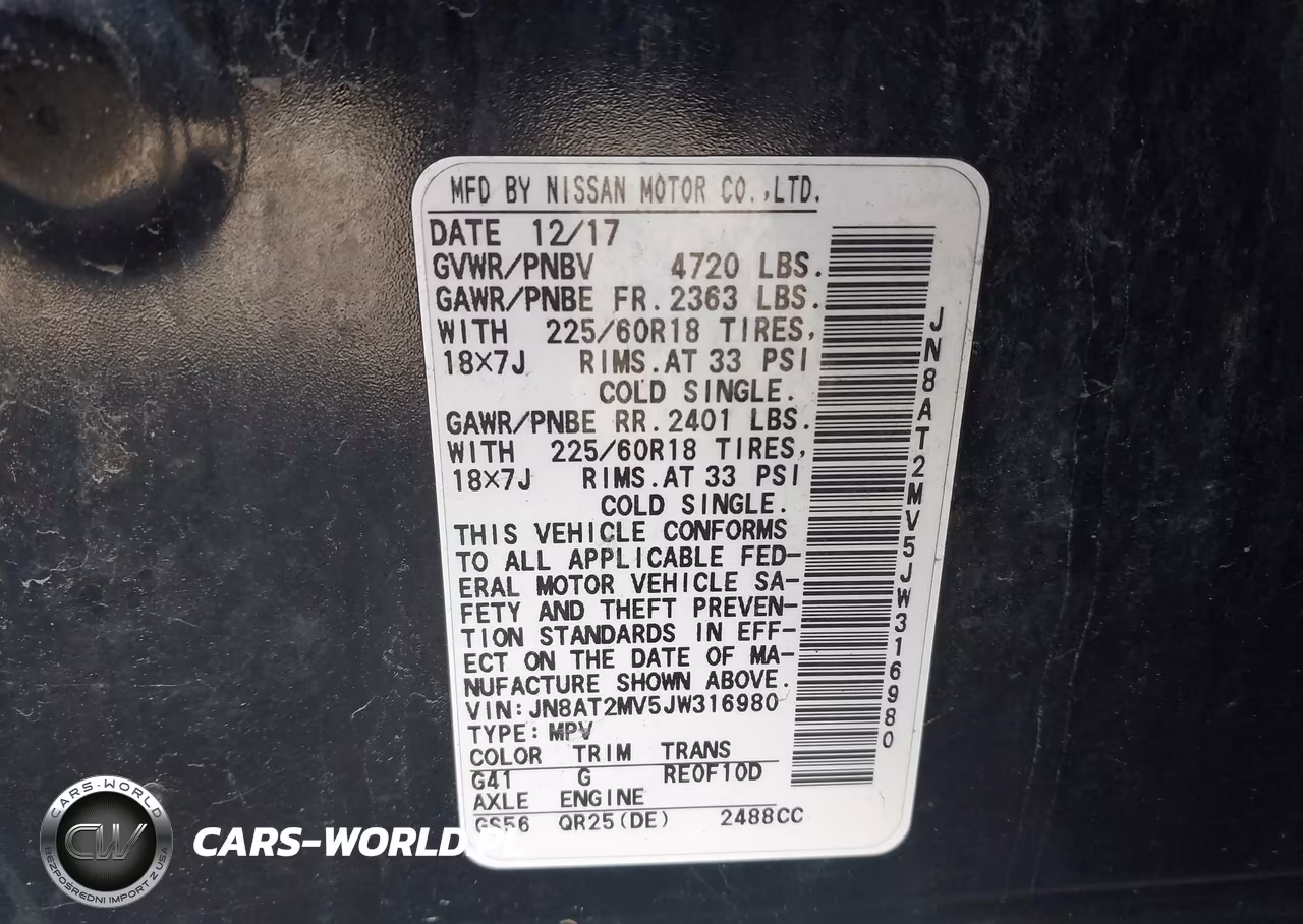 2018 Nissan Rogue Sl VIN:JN8AT2MV5JW316980 - 9