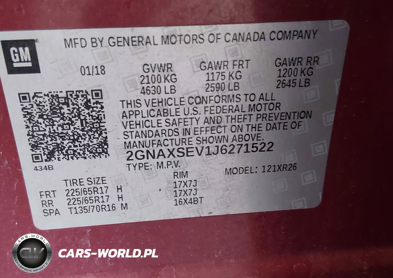 2018 Chevrolet Equinox Lt VIN:2GNAXSEV1J6271522 - 9
