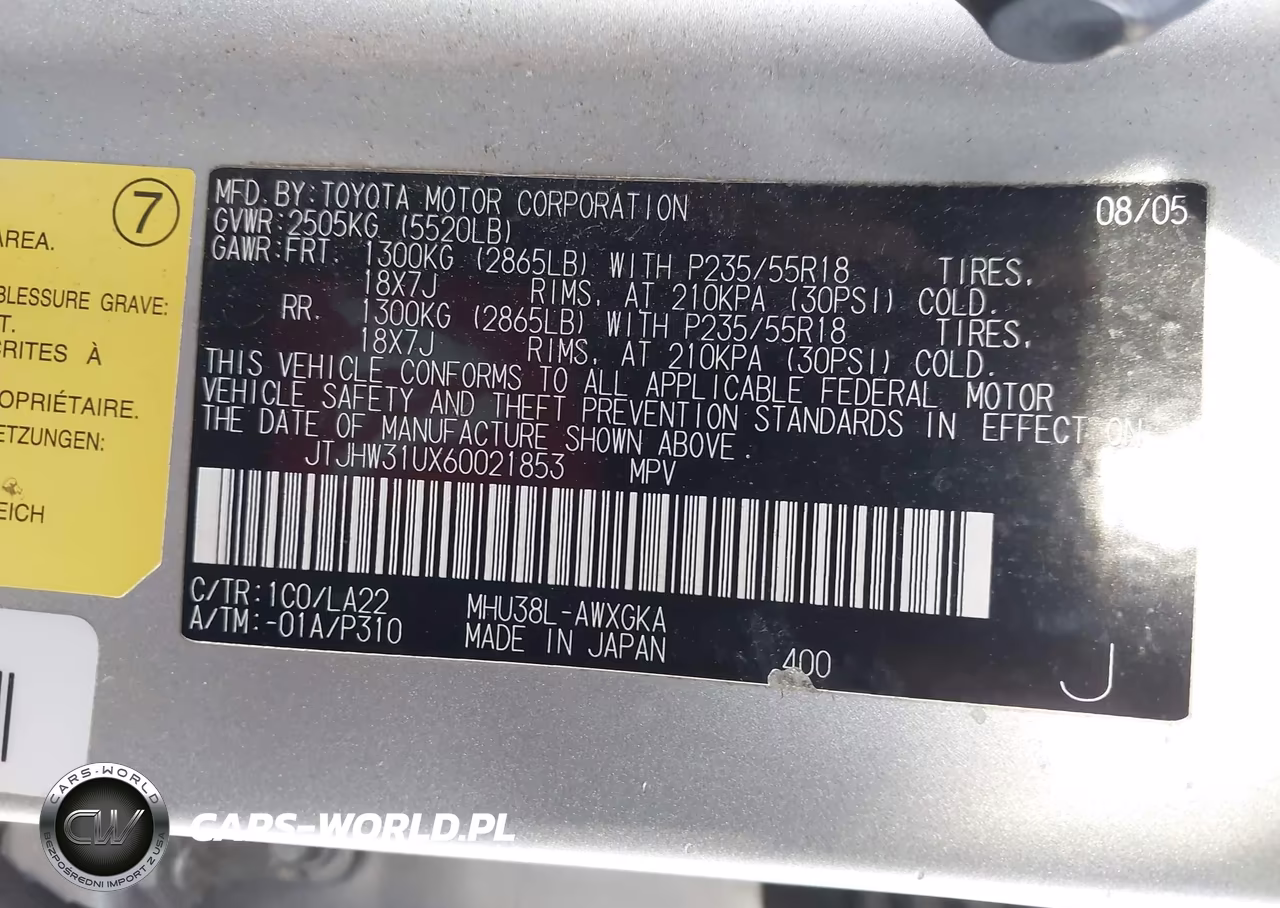 2006 Lexus Rx 400H VIN:JTJHW31UX60021853 - 9
