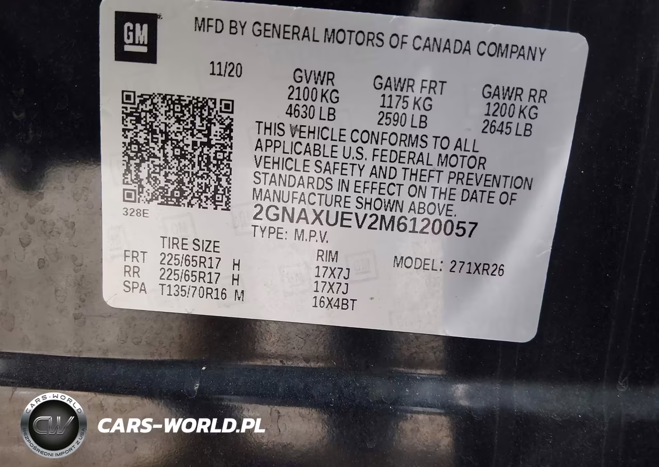 2021 Chevrolet Equinox Awd Lt VIN:2GNAXUEV2M6120057 - 9