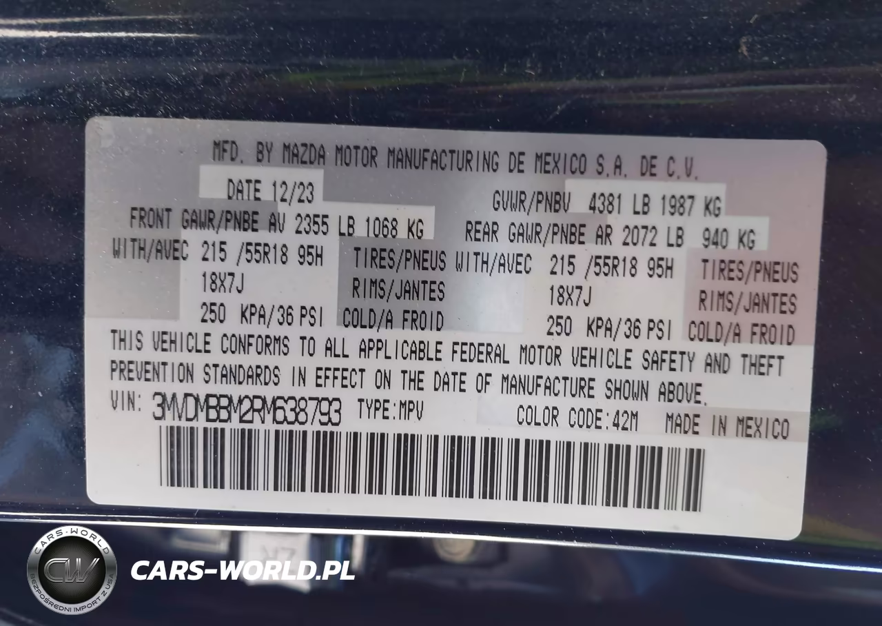 2024 Mazda Cx-30 2.5 S Select Sport VIN:3MVDMBBM2RM638793 - 9