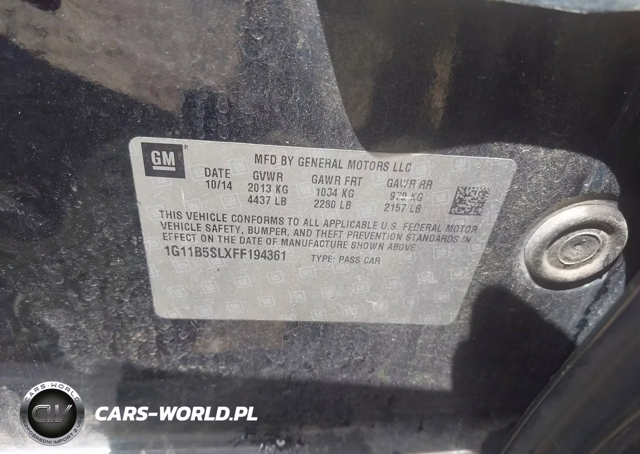 2015 Chevrolet Malibu Ls VIN:1G11B5SLXFF194361 - 9
