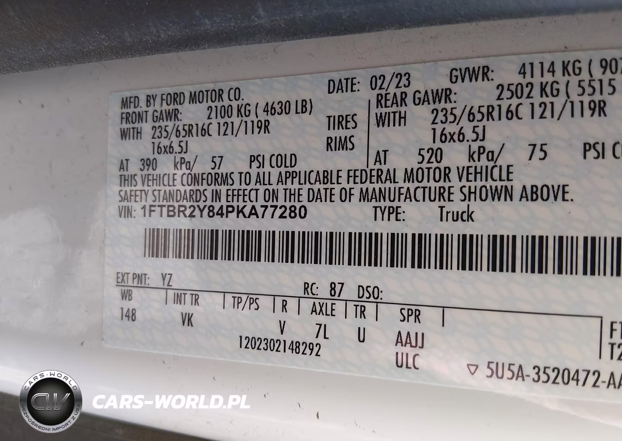 2023 Ford Transit-250 VIN:1FTBR2Y84PKA77280 - 9