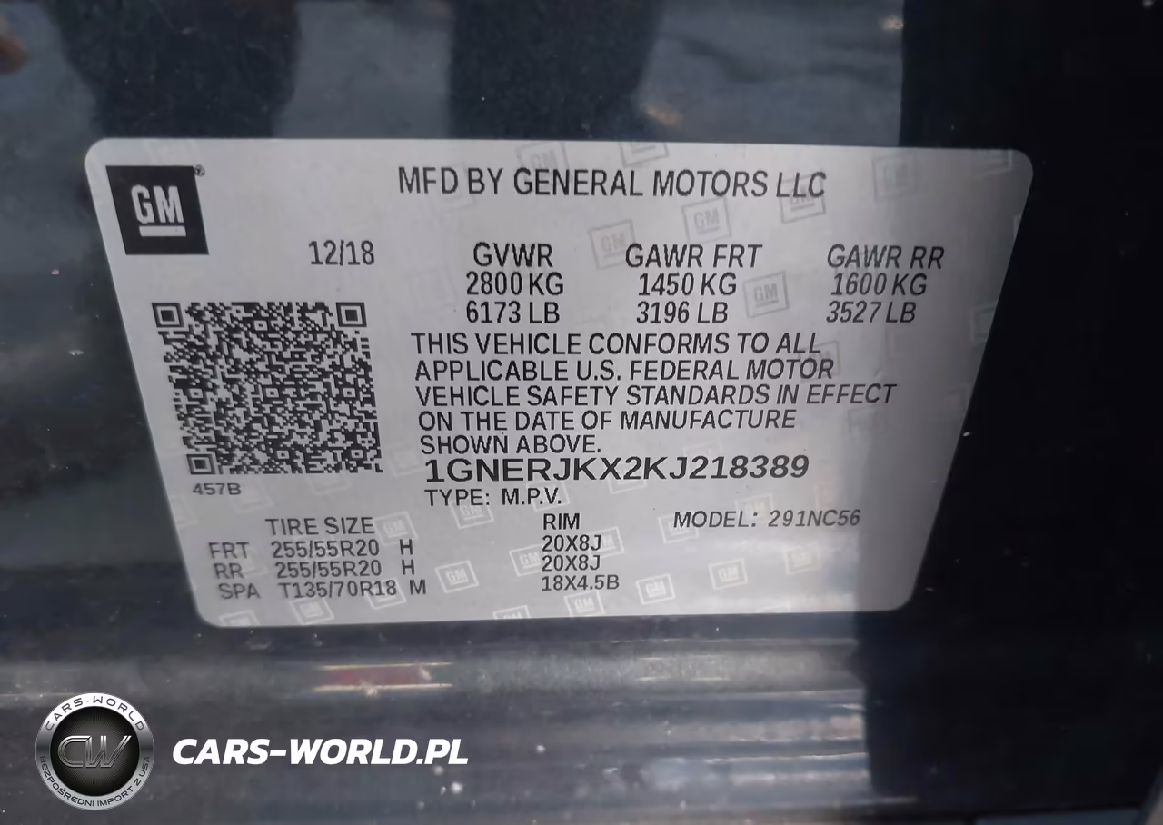 2019 Chevrolet Traverse Rs VIN:1GNERJKX2KJ218389 - 9