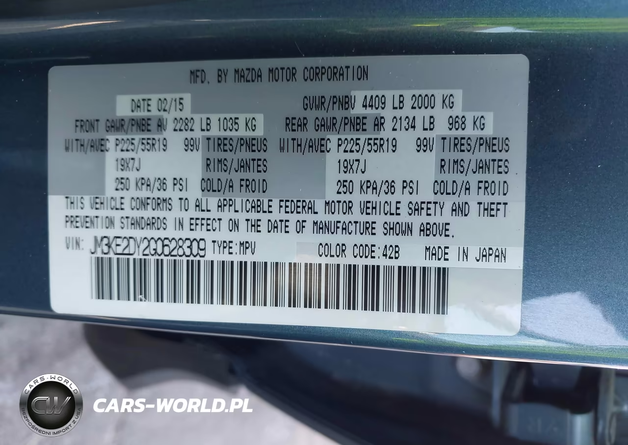 2016 Mazda Cx-5 Grand Touring VIN:JM3KE2DY2G0628309 - 9