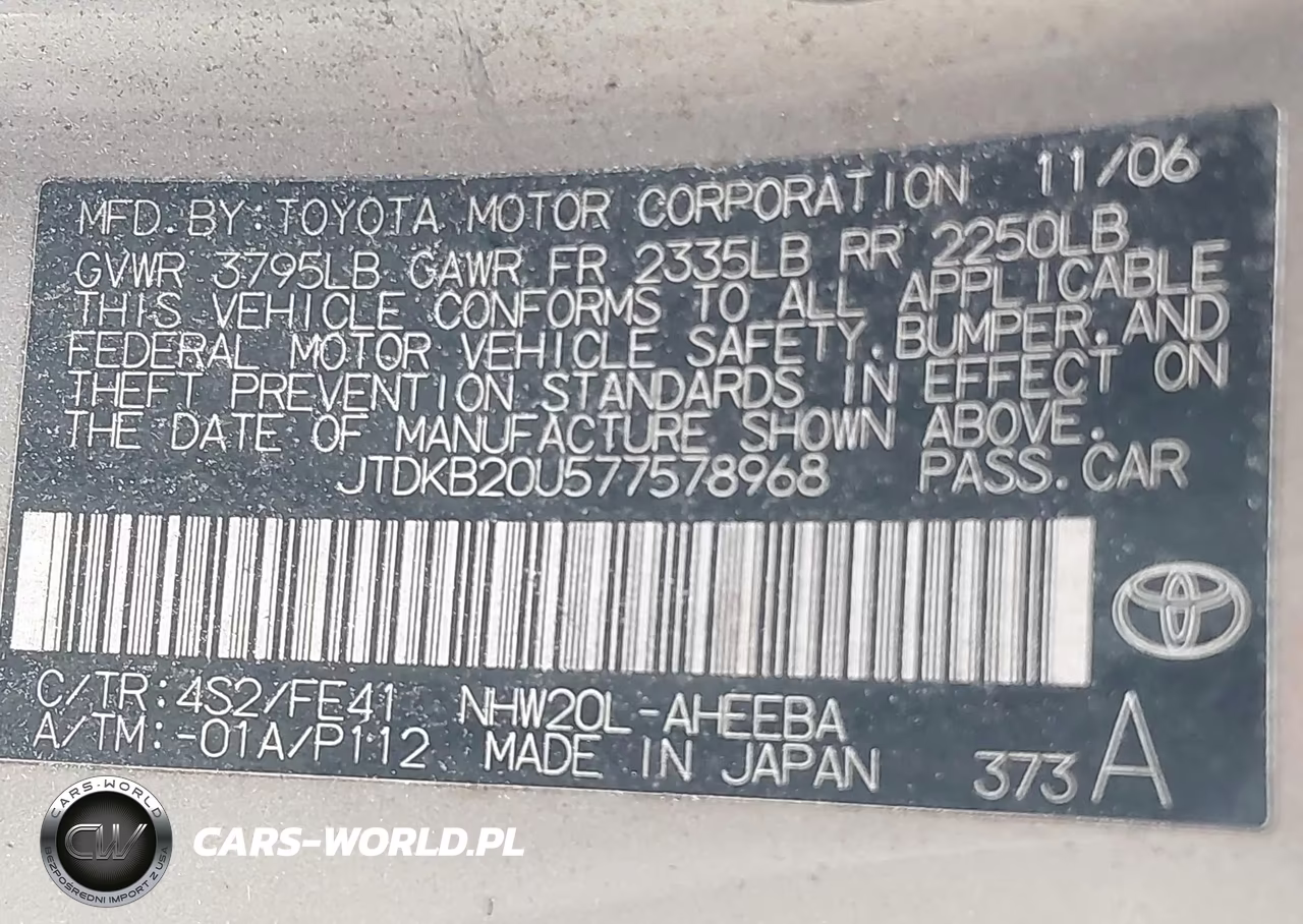 2007 Toyota Prius VIN:JTDKB20U577578968 - 9