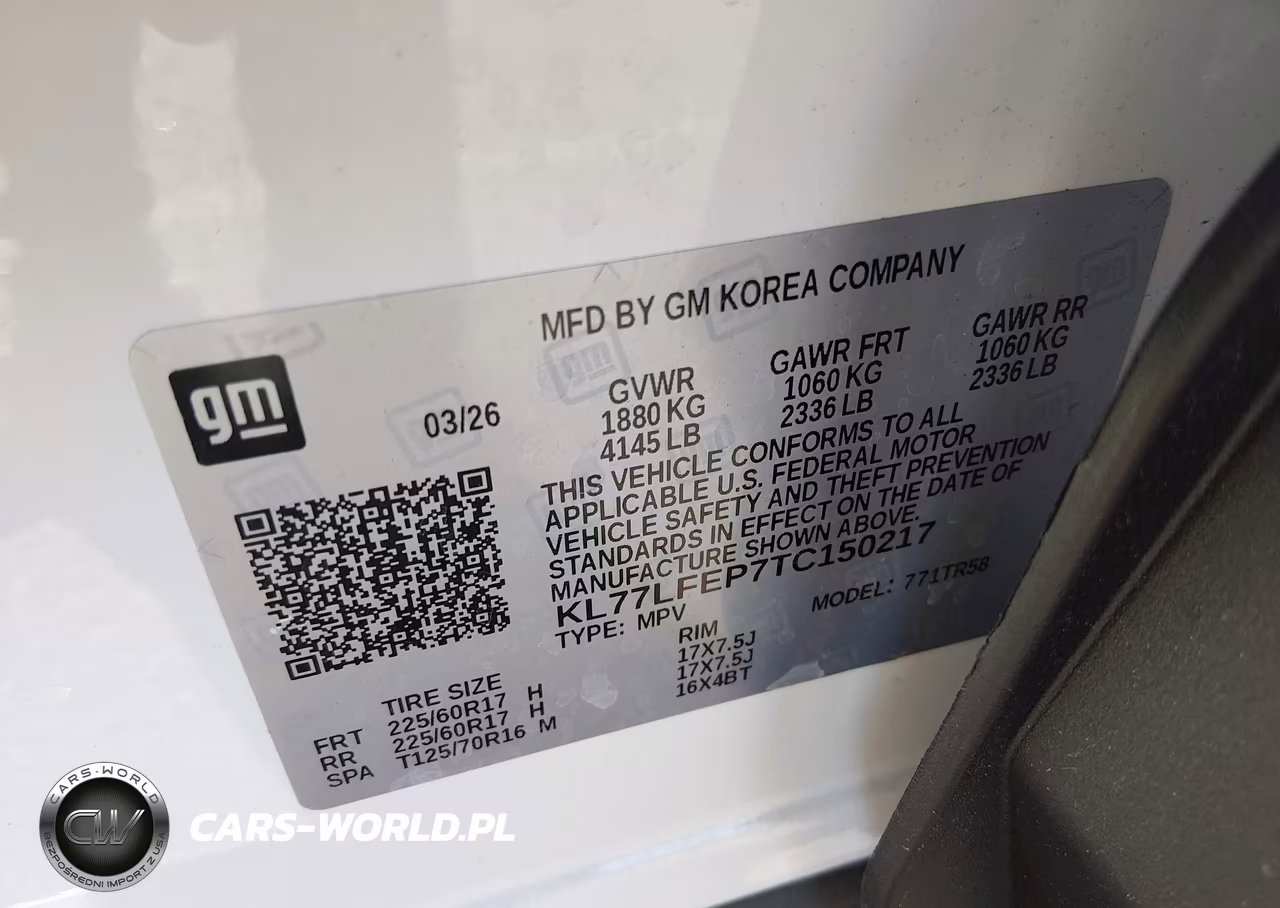 2026 Chevrolet Trax Fwd Ls VIN:KL77LFEP7TC150217 - 9
