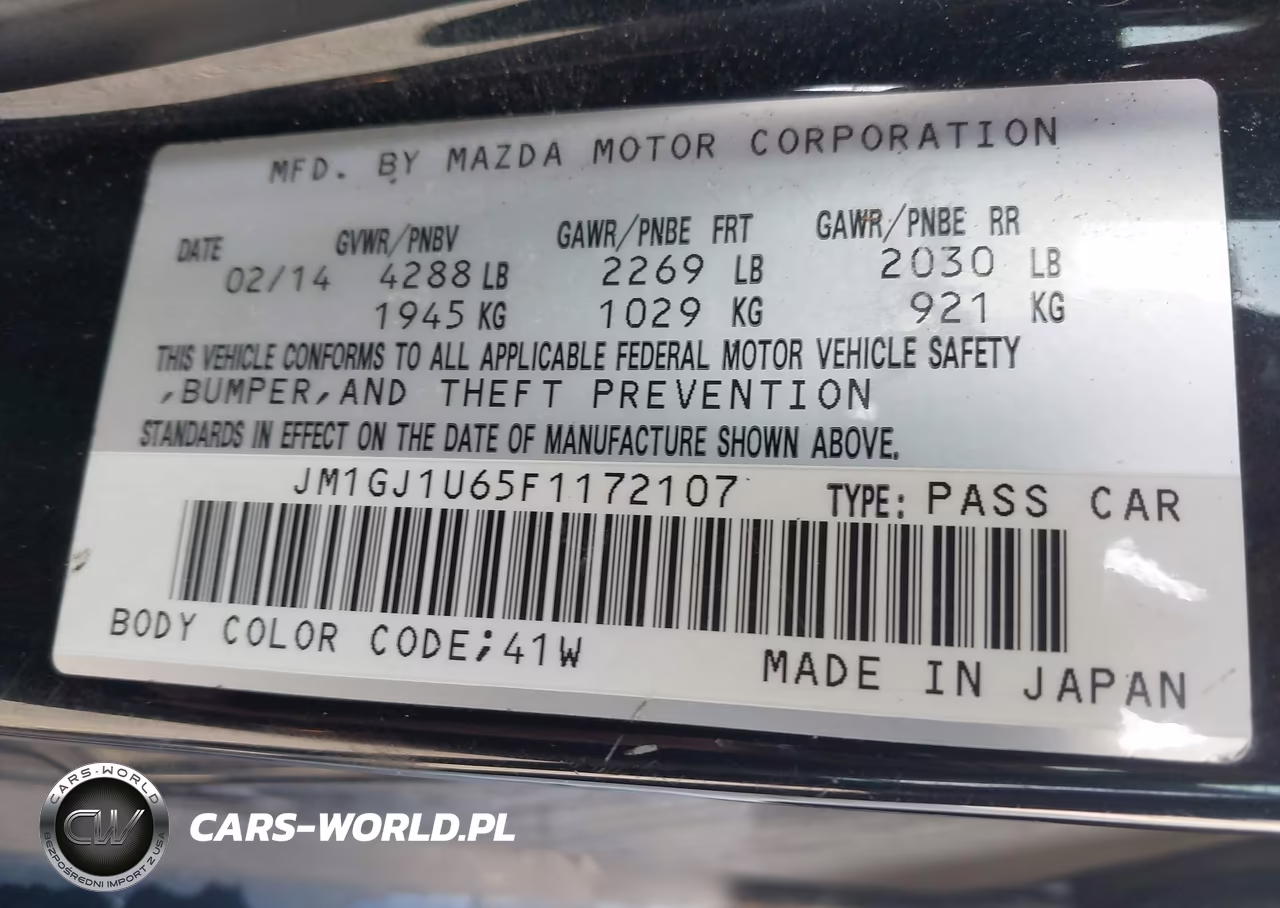 2015 Mazda Mazda6 I Sport VIN:JM1GJ1U65F1172107 - 9