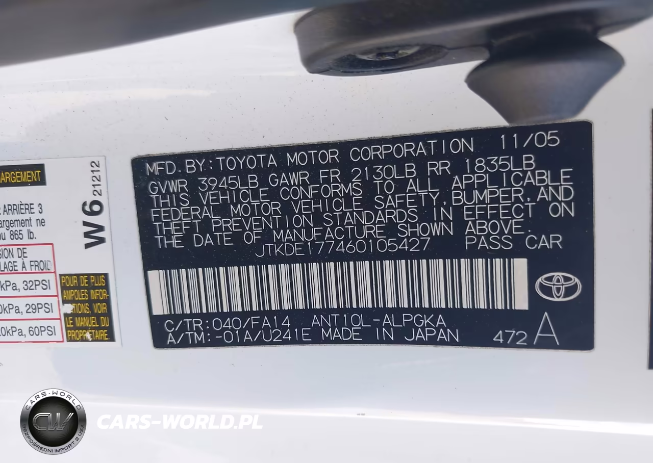 2006 Scion Tc VIN:JTKDE177460105427 - 9