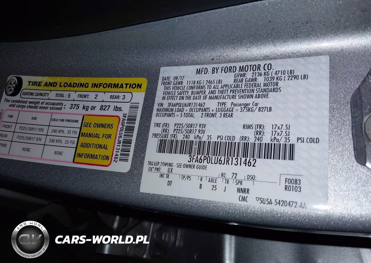 2018 Ford Fusion Hybrid Se VIN:3FA6P0LU6JR131462 - 9