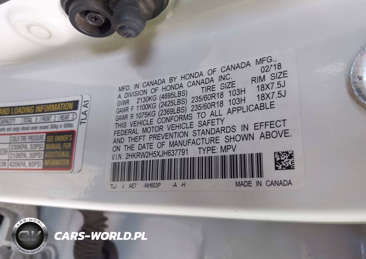 2018 Honda Cr-V Ex VIN:2HKRW2H5XJH637791 - 9