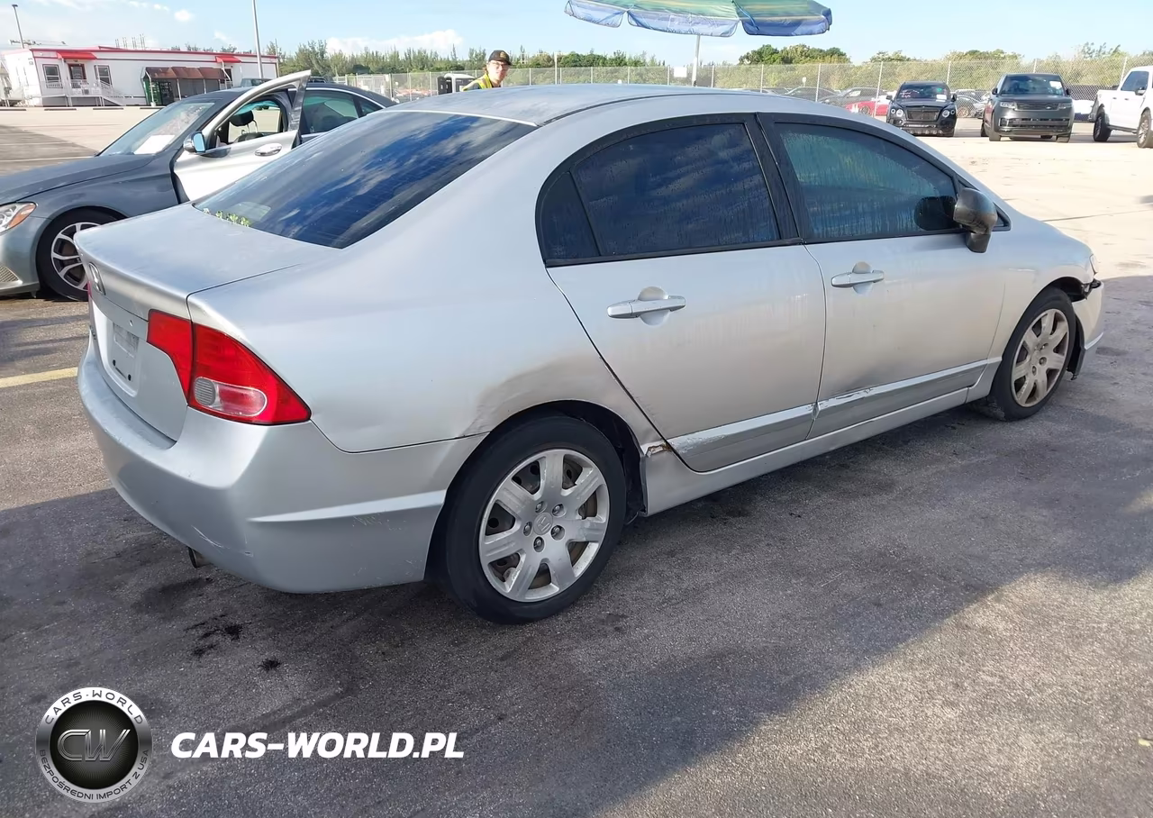 2007 Honda Civic Lx VIN:1HGFA16567L008761 - 4