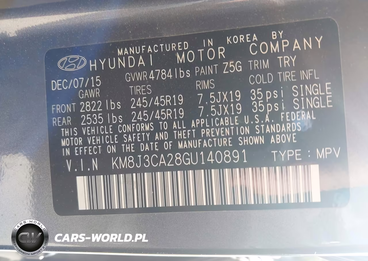 2016 Hyundai Tucson Limited VIN:KM8J3CA28GU140891 - 9