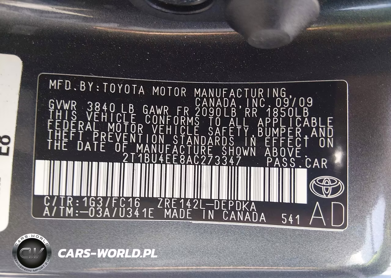 2010 Toyota Corolla Le VIN:2T1BU4EE8AC273347 - 9