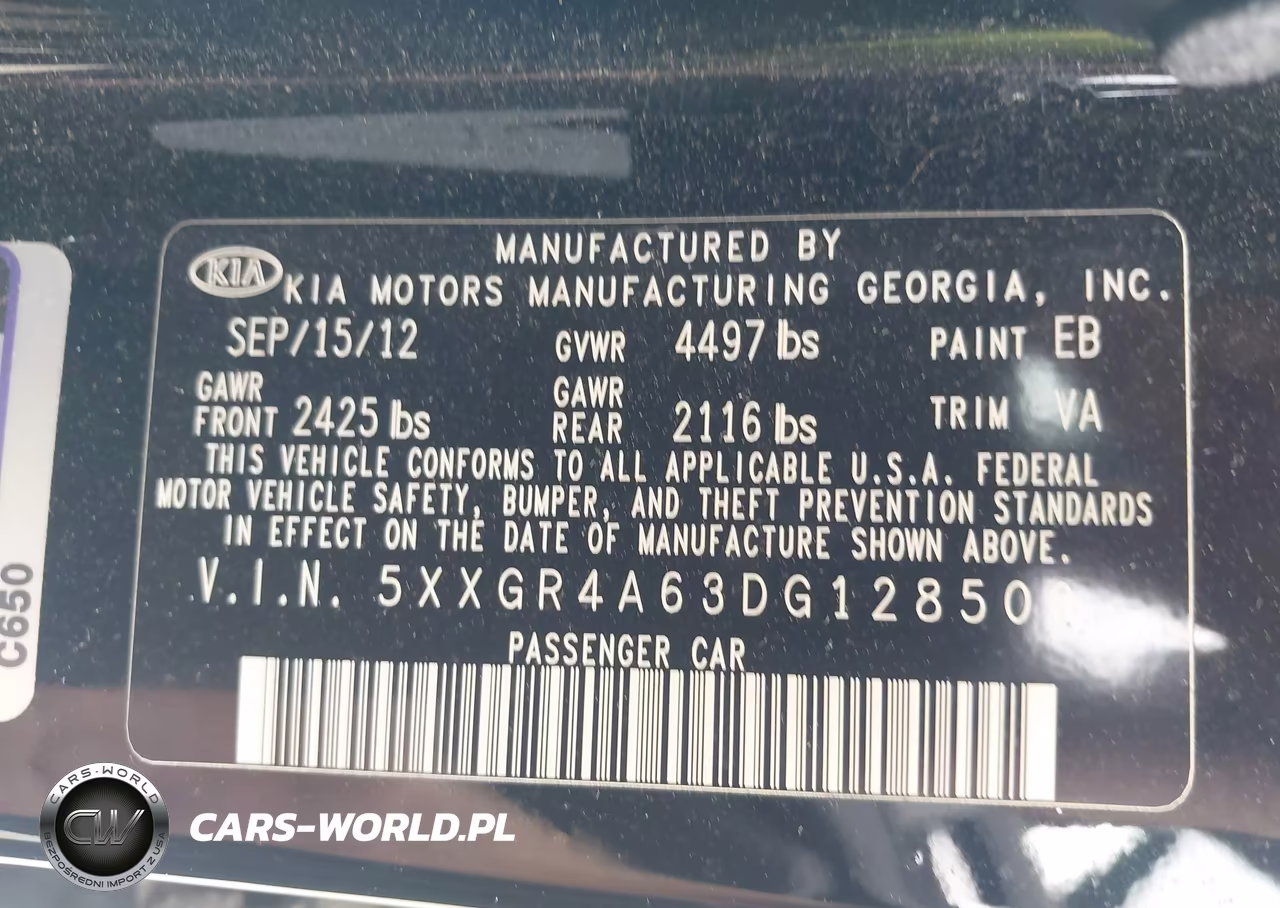 2013 Kia Optima Sx VIN:5XXGR4A63DG128509 - 9
