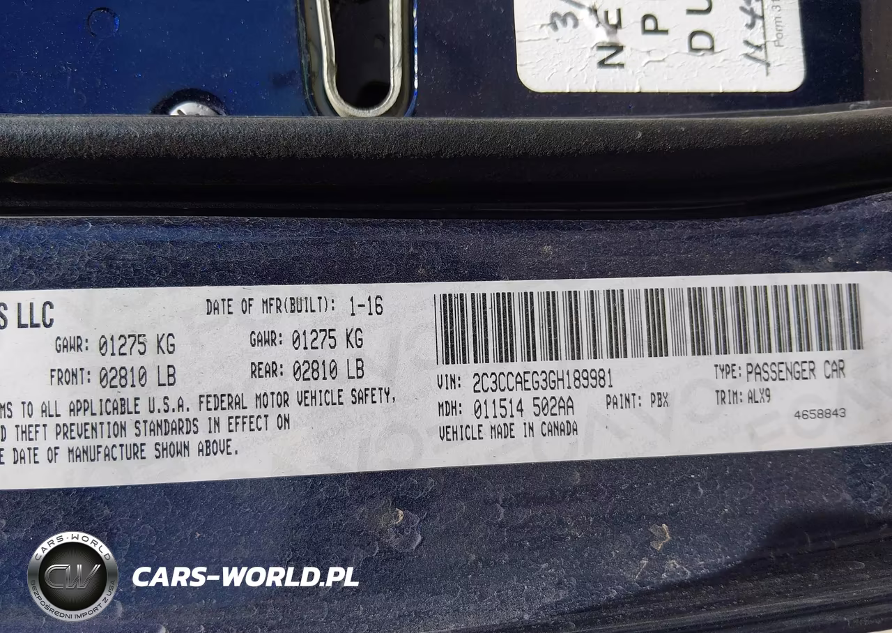 2016 Chrysler 300C VIN:2C3CCAEG3GH189981 - 9