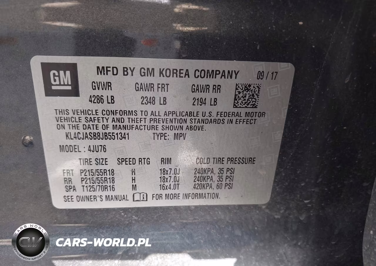 2018 Buick Encore Preferred VIN:KL4CJASB8JB551341 - 9