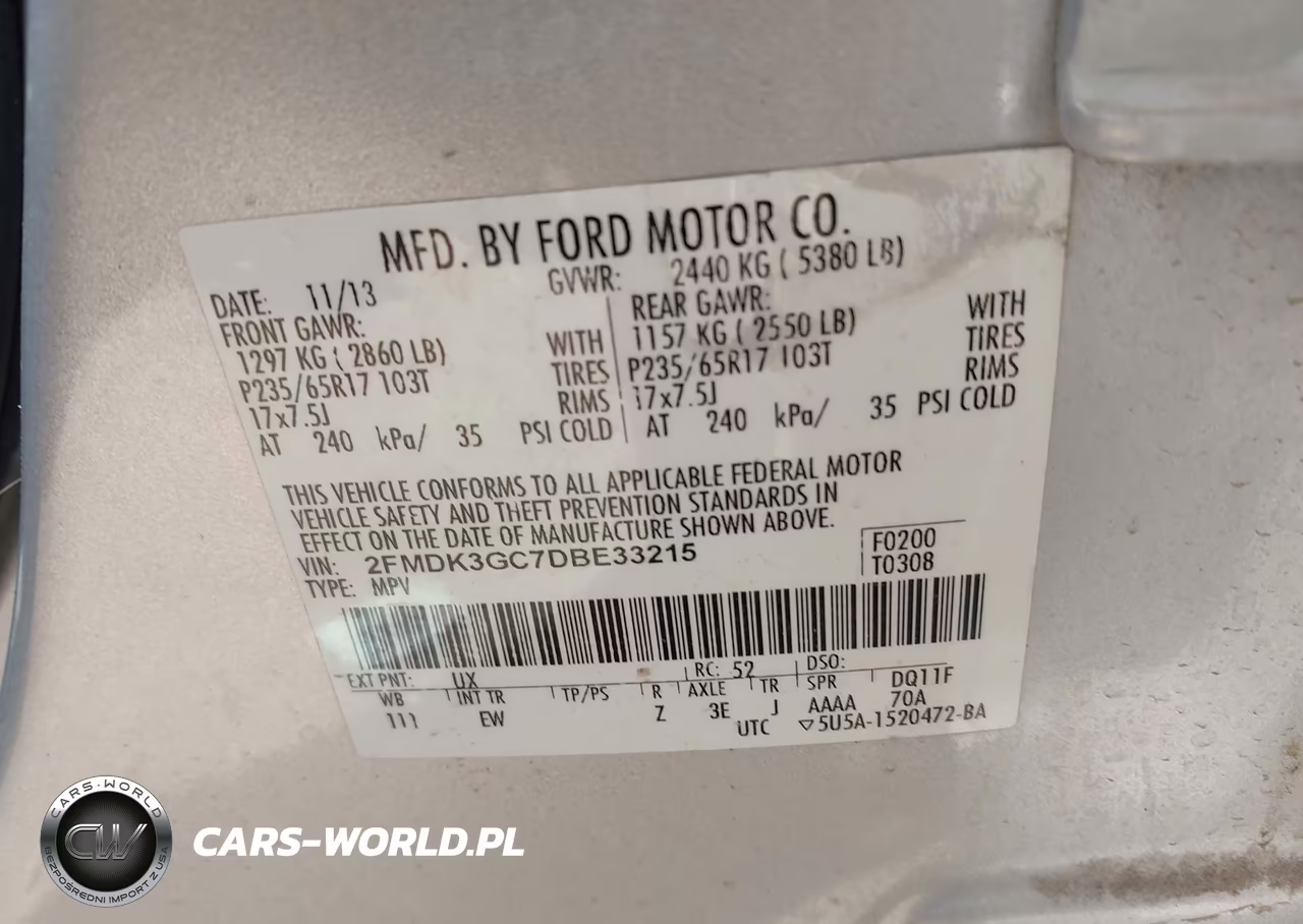 2013 Ford Edge Se VIN:2FMDK3GC7DBE33215 - 9