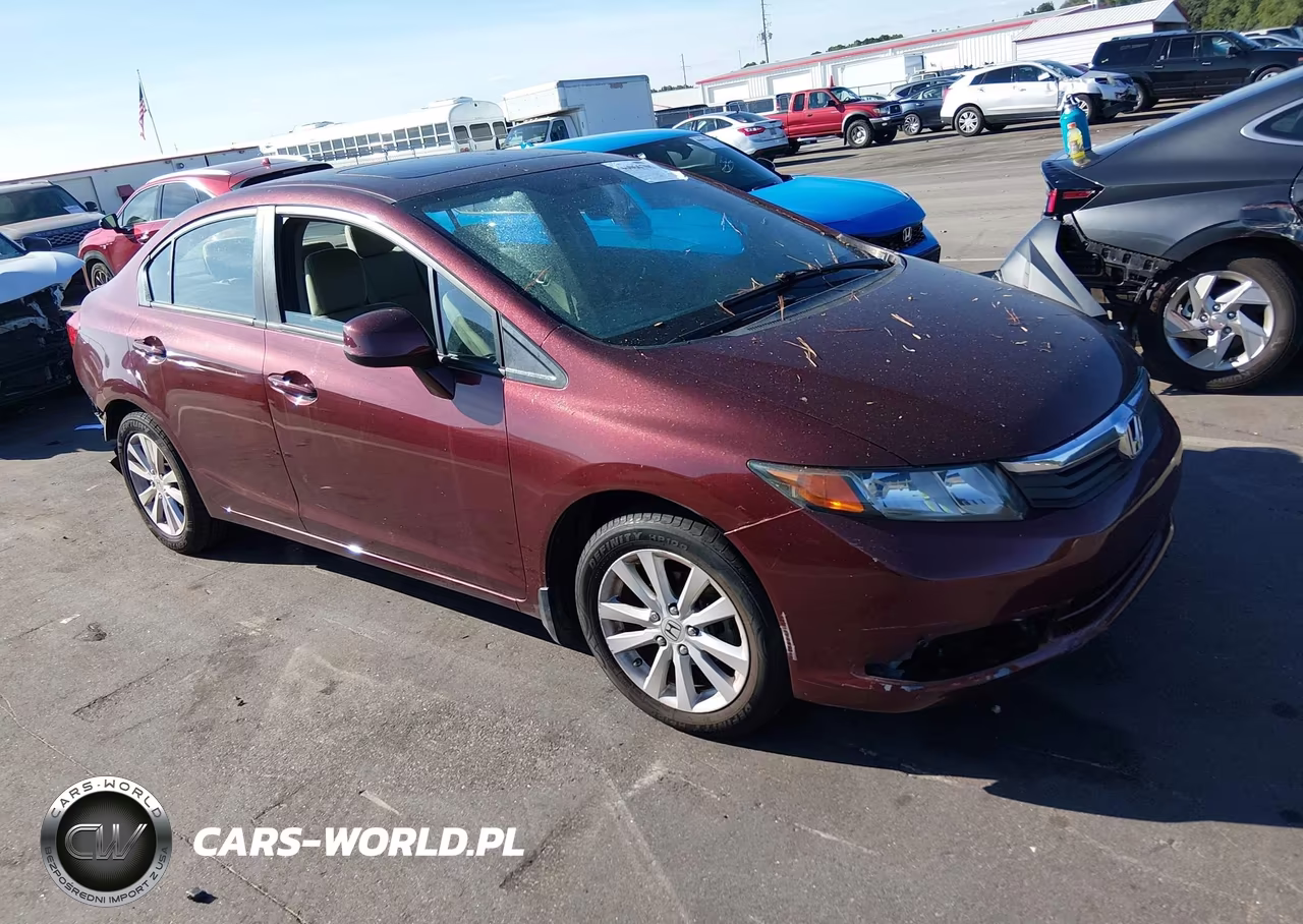 2012 Honda Civic Ex VIN:2HGFB2F88CH569922 - 1