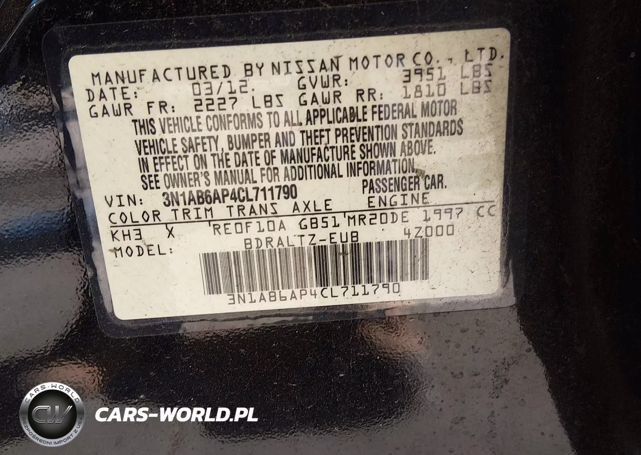 2012 Nissan Sentra 2.0 Sr VIN:3N1AB6AP4CL711790 - 9