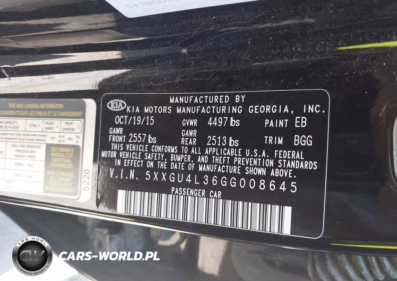 2016 Kia Optima Ex VIN:5XXGU4L36GG008645 - 9