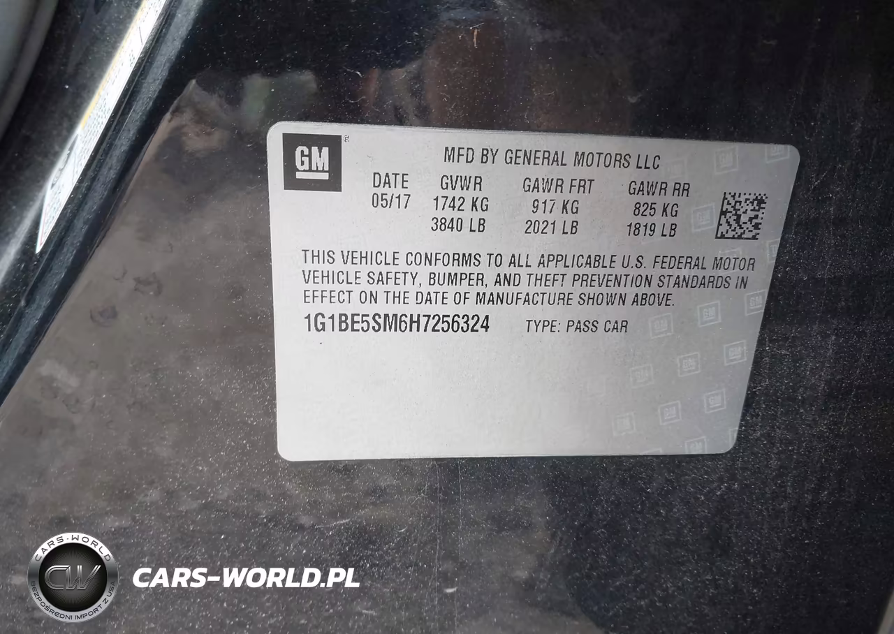 2017 Chevrolet Cruze Lt Auto VIN:1G1BE5SM6H7256324 - 9