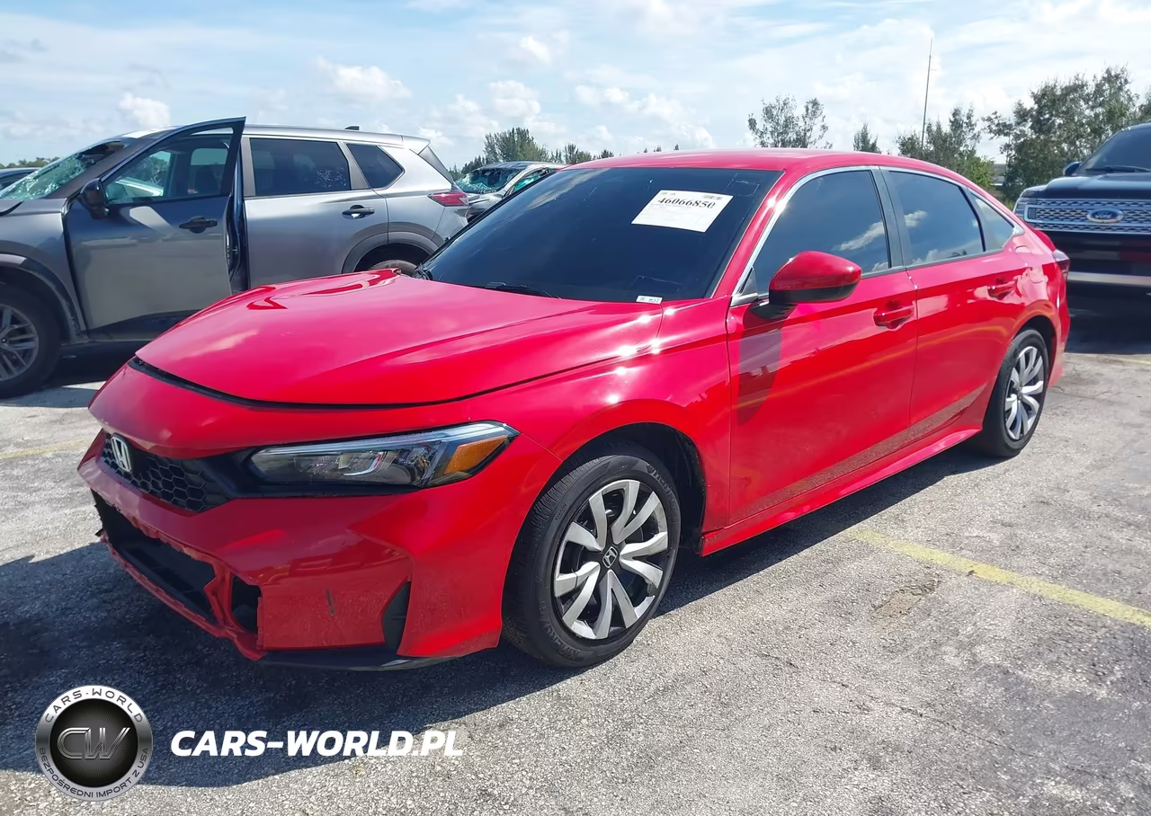 2026 Honda Civic Lx VIN:2HGFE2F24TH564154 - 2